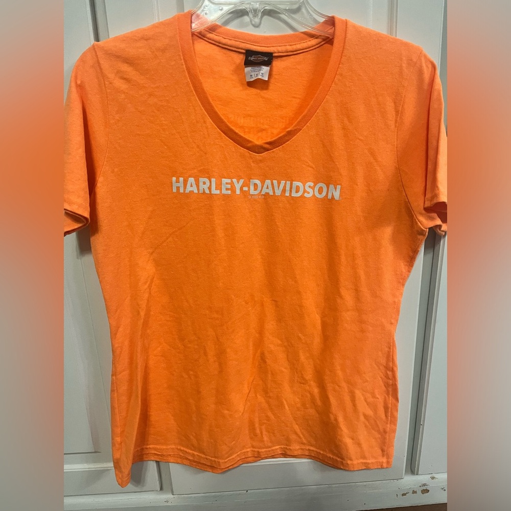 Woman’s Harley Davidson Orange T-Shirt